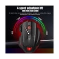 thumbnail image 3 of Mechanical Mouse Large Plug Play Plastic Ergonomic 5500 DPI Gaming Mouse for Home - Black, 3 of 5