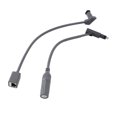 thumbnail image 1 of Câble d'Extension Satellite, Câble Adaptateur Haute Vitesse 1200Mbps RJ45 1 RJ 2 vers RJ45, Prévient le Vieillissement pour Antenne Satellite, 1 of 7