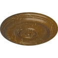 thumbnail image 3 of Ekena Millwork 12"OD x 1"P Traditional Ceiling Medallion (Fits Canopies up to 2 3/4"), Hand-Painted Smokey Topaz Crackle, 3 of 6