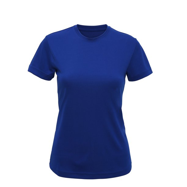 Tri Dri - Camiseta de manga corta modelo Performance para mujer (Azul Real)