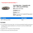 thumbnail image 2 of Front Brake Rotor - Compatible with 2007 - 2009 RX350 Base 2008, 2 of 2