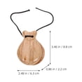 thumbnail image 2 of TABLZONE 2pcs Wood Castanets Musical Instrument Natural Wood for Dance Performance, 2 of 8