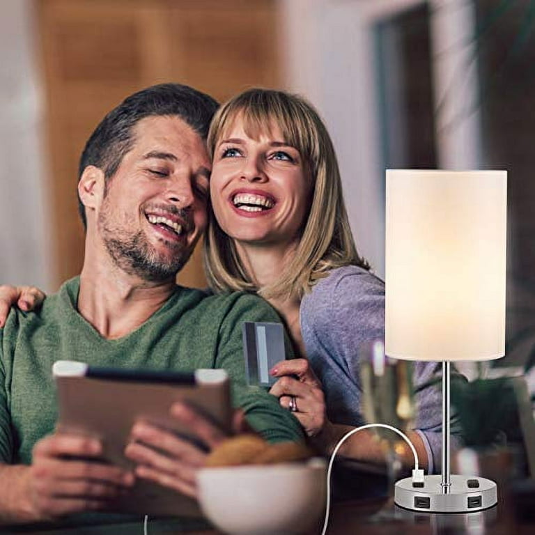 Touch Control Bedside Table Desk Lamp Included LED Bulb Acaxin