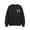 Black, variant on Risckoth Girl's Leopard Bow Print Crew Neck Sweatshirt, Long Sleeve Solid Casual Fall Winter Pullover