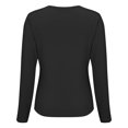 thumbnail image 5 of Comdrip Thermal Tops for Women, Long Sleeve Shirt for Women Light Fleece Tops Spring 2025 Crew Neck Casual Basic T Shirts Thermal Long Sleeve Women Black L, 5 of 7