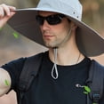 thumbnail image 3 of Gorra de pescador para hombre con ala ampliada, impermeable, para exteriores, con protección solar, para montañismo, 3 of 5