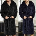 thumbnail image 4 of SAYOO Ropa de baño de manga larga de terciopelo para hombres SAYOO  moda, 4 of 5