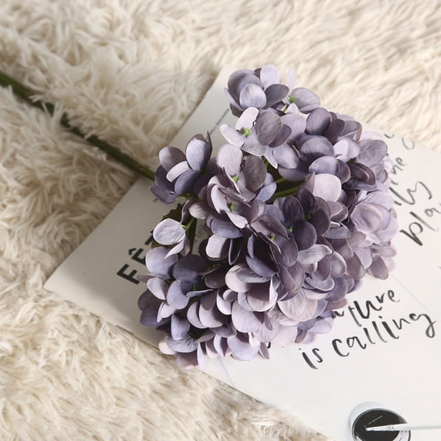 Fiudx Ofertas Flash Del Día Simulación De Flores Artificiales, 24 Ramos De Hortensias Artificiales, Flores Artificiales Para Exteriores, Decoraciones De Macetas Colgantes Para Interiores Y Exteriores