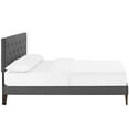 thumbnail image 3 of Tarah Queen Fabric Platform Bed with Squared Tapered Legs-MOD-5987, 3 of 5