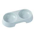 thumbnail image 2 of Walbest Double Dog Cat Bowls Premium PP Material Pet Bowls with No-Spill PP Station, Food Water Feeder for Cats and Small Dogs, Green, 2 of 7