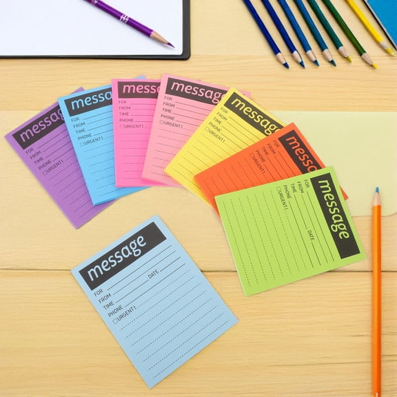 HEATSHAKING Self-Adhesive Notepad Assorted Color for Office Quick Notes 8Pcs