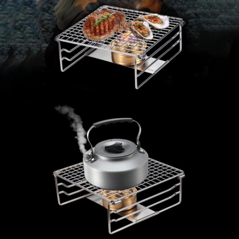 Stainless Steel Wire Half Sheet Cooling Rack(7.9x7.5) - with Collapsible  Folding Legs - For Baking, Cooking, Grilling - Perfect for Cookies,  Muffins, Bread & More 