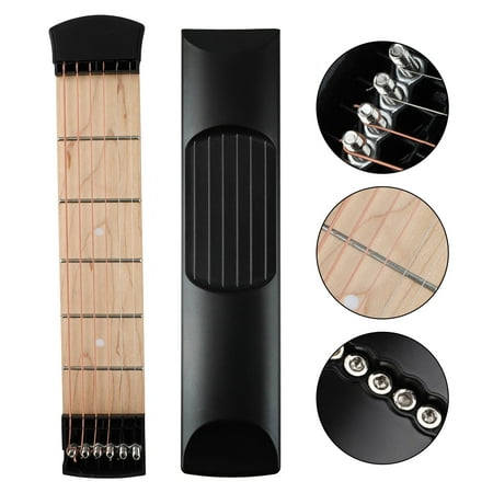 TSV Portable MINI 6 Fret Pocket Guitar Chord Trainer for Beginner Finger
