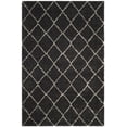 thumbnail image 2 of Safavieh Arizona Sally Geometric Shag Area Rug, Anthracite/Beige, 5'1" x 7'6", 2 of 6