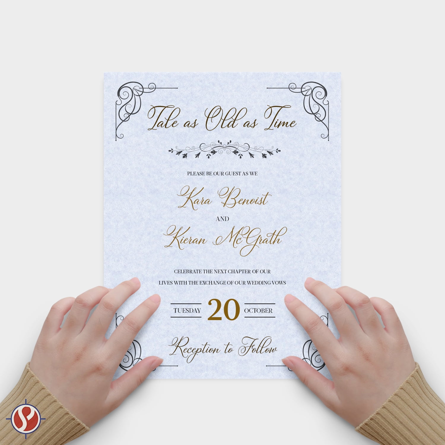 Bluestone Parchment Cardstock – Great for Certificates, Menus and Wedding Invitations | 65Lb Cover (176gsm) | 8.5 x 11” | 50 Sheets per Pack