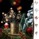 thumbnail image 1 of ¡Gran Promo de Temporada!, Ramitas y hojas navideñas doradas y rojas, corona de árbol de Navidad de frutos rojos, accesorios decorativos de ratán para hacer uno mismo Akmoler, 1 of 9