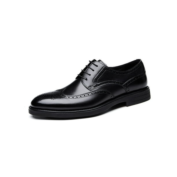Womens Ladies Black Lace Up Glossy Patent School Formal Office Work Brogues  Shoe