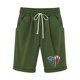 thumbnail image 1 of Pantalones Cortos Casuales para Mujer Día de la Independencia Impreso Elástico de la Cintura, Pantalones Cortos de Verano para Mujeres, 1 of 4