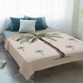 thumbnail image 4 of Palm Trees Blanket Soft Cozy Warm Throw Blanket for Couch, Plush Fuzzy Flannel Fleece Blankets for Sofa, Brown Tropical Plants Summer Green Bed Blankets Lightweight Gifts for Women, 50"x80", 4 of 9
