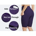 thumbnail image 5 of Womens High Waist Biker Shorts with Pockets Workout Running Short, 5 of 5