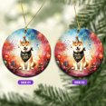thumbnail image 2 of Hello 2025 Shiba Inu Celebrates Happy New Year Firework Balloon Ceramic Round Ornament Shibas Dog Lovers Gifts Idea Home Tree Decor - 02024, 2 of 5