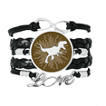thumbnail image 1 of Strength Predator-prey Body Type Bracelet Love Accessory Twisted Leather Knitting Rope Wristband, 1 of 3