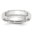 thumbnail image 6 of 10K White Gold 5mm Bevel Edge Comfort Fit Band Ring Size 9, 6 of 7