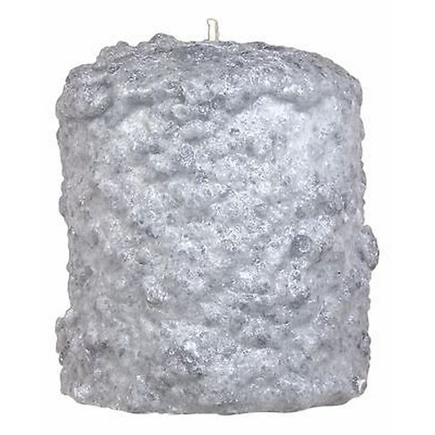 Warm Glow Candle Co. HEARTH Large HandDipped 5" Tall Pillar, GREY