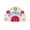 C, variant on Polyester Half Circle Bath Mat Bohemian Sun Design Non- Machine Washable for Bathroom Bedroom