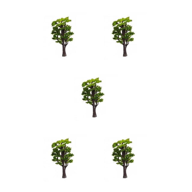 Guardoinrt Miniature Ancient Tree Sand Table Scenery Landscape Ornament Building Model Railroad Simulation Decoration Placement 10cm 5Set