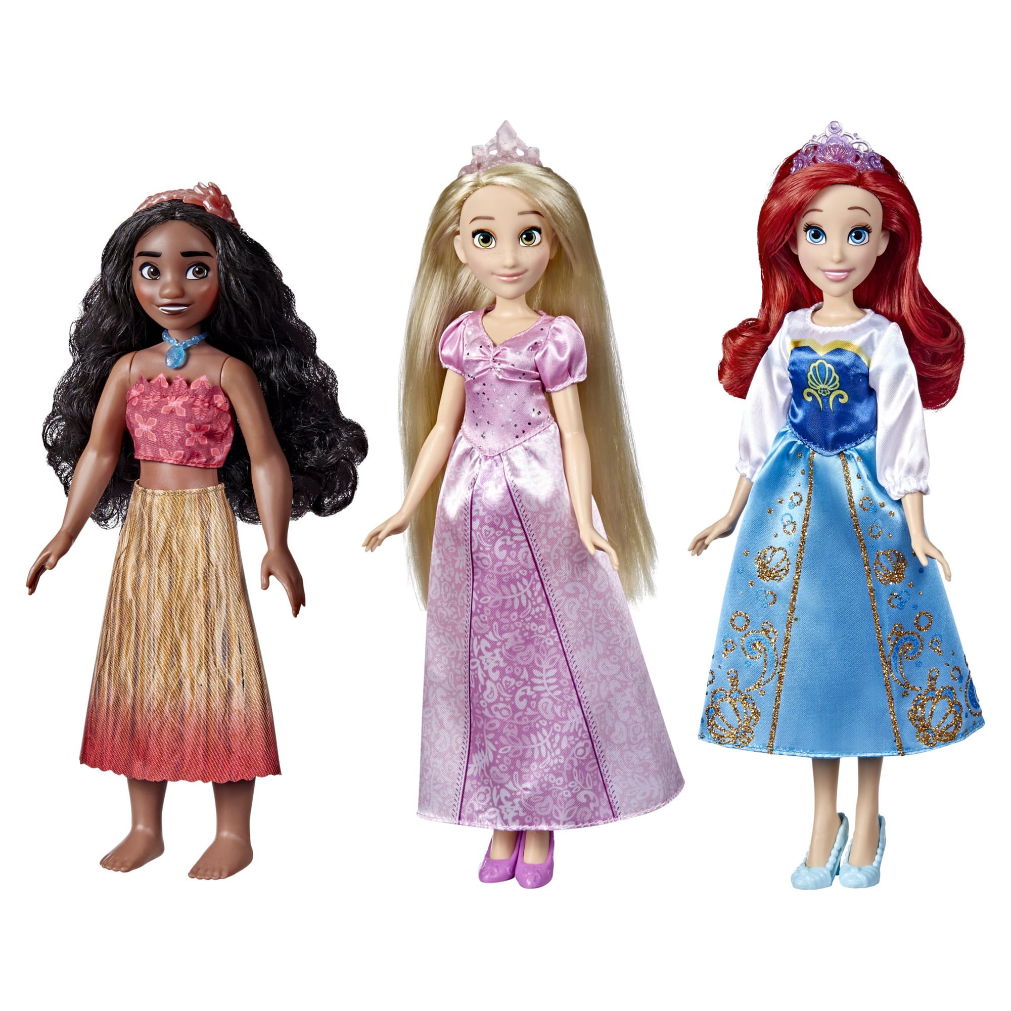Disney Princess Royal Fashions and Friends 12 inch Fashion Doll, Ariel, Moana, and Rapunzel, Ages 4+ - image 4 of 5