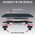 thumbnail image 4 of Taylor Precision Products Digital Bathroom Scale – 12.4" Tempered Glass Platform, 440 lb Capacity Body Weight Monitor with White Backlit Display & Precision Sensors for Accurate Readings (Grey), 4 of 9
