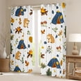 thumbnail image 2 of Erosebridal Kids Camping Lover Blackout Curtains Set of 2 (52x84 Each), Cartoon Capybara Window Curtains, 2 of 6