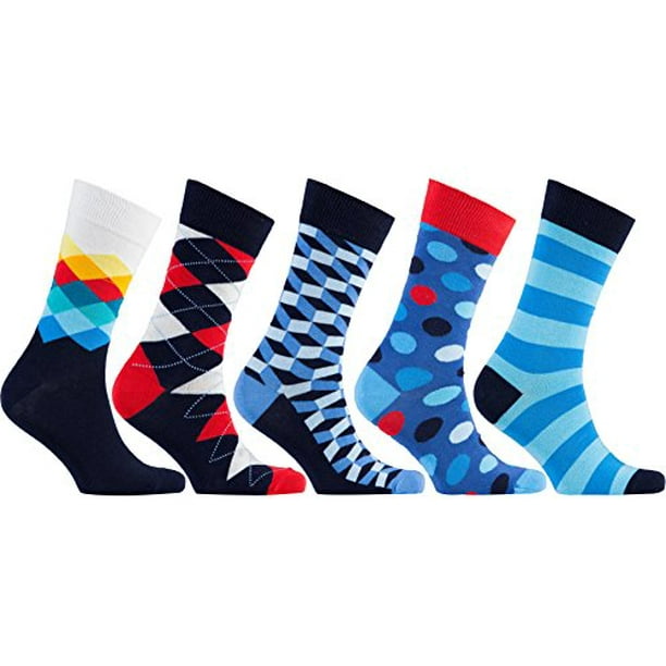 Catan - socks n socks-men's 5 pair luxury fun cool colorful mix dress ...