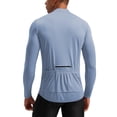 thumbnail image 6 of Long Sleeve Shirts for Men Quick Dry Tech Stretch Lightweight T-Shirt Zipper Sun Protection Athletic Shirts for Hiking,Light Blue,L, 6 of 6