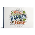 thumbnail image 1 of Quote, Not All Those Who Wander Are Lost, (12x18 Wrapped Canvas, Wall Decor, Artwork), 1 of 5
