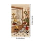 thumbnail image 3 of Cortina navideña para puerta | Cortina navideña con bordado estereoscópico para decoración de pared y mesa | Decoración festiva para el hogar y uso interior | Cortina de poliéster de 89 x 183 cm, 3 of 6