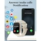 thumbnail image 2 of Reloj inteligente RUIMEN H1 de 1,8 pulgadas para mujer/hombre con 2 correas, blanco, 2 of 8