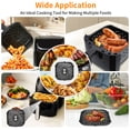 thumbnail image 4 of GCQ Air Fryer Replacement Parts for PowerXL 4 QT Digital Air Fryer, 7.56 × 7.56 IN Air Fryer Tray Accessories Rack Grill Pan Grill plate Crisper Plate, 4 of 7