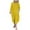 Yellow, variant on Wzzjkit Long Sleeve Shirts for Women Fashion Women Summer Button Casual V-Nek Long Sleeve Solid Long Dress