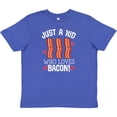 thumbnail image 3 of Inktastic Just a Kid Who Loves Bacon Youth T-Shirt, 3 of 5