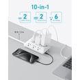 thumbnail image 3 of Regleta de enchufe plano 300J, Regleta USB C de Anker, Regleta ultrafina 10 en 1, 3 of 5