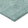 thumbnail image 4 of Addison Rugs Chantille Indoor/Outdoor Transitional Floral Teal Washable Rectangle Rug, 5' x 7'6", 4 of 6