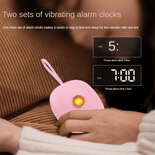 Digital Vibrating Alarm Clock for Heavy Sleepers Hearing Impaired