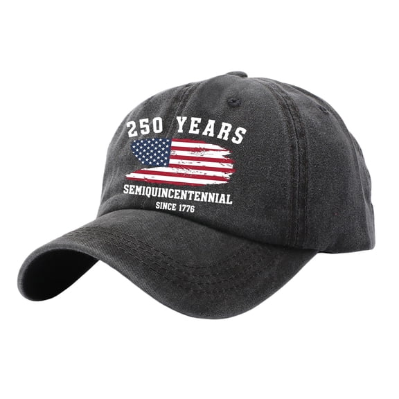 kaondbfi 4th of July Summer Patriotic Accessories Caps 250th Anniversary Usa Hat for Women Casual Independence Day Graphic Print Cowboy Hat Baseball Cap