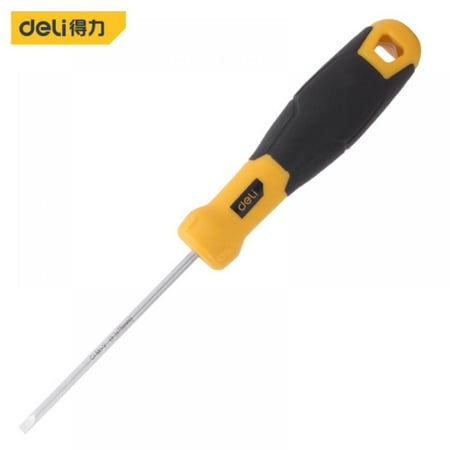 

SUPERHOMUSE Deli Slotted Torpedo Handle Screwdriver Various Sizes Are Available Official Authorization Hand Tools