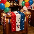 thumbnail image 4 of 4th of July Decorations - Patriotic USA Stars Table Runner for Home | Memorial Day Decorations - 250th Anniversary Fourth of July Accessories Decor Party Supplies Indoor, 4 of 6