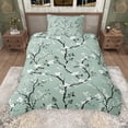 thumbnail image 2 of Erosebridal Traditional Flower Twin Bedding for Girls, Floral Theme Duvet Cover Set, Gray Reversible, 2pcs 1 Duvet Cover and 1 Pillowcase, No Comforter, 2 of 6