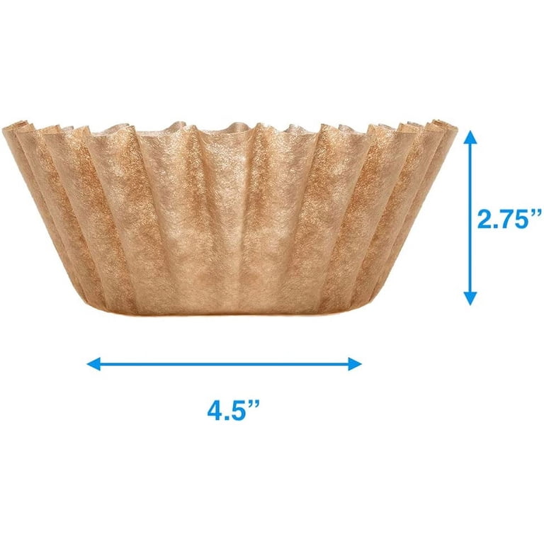 Coffee Filters Natural Unbleached Brown Biodegradable - Extra Large 12, 14,  16 Cup Basket