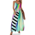 thumbnail image 1 of Vestido sin mangas con pintura abstracta colorida, vestido elegante de lujo para mujer, vestidos africanos de verano para mujer, 1 of 7